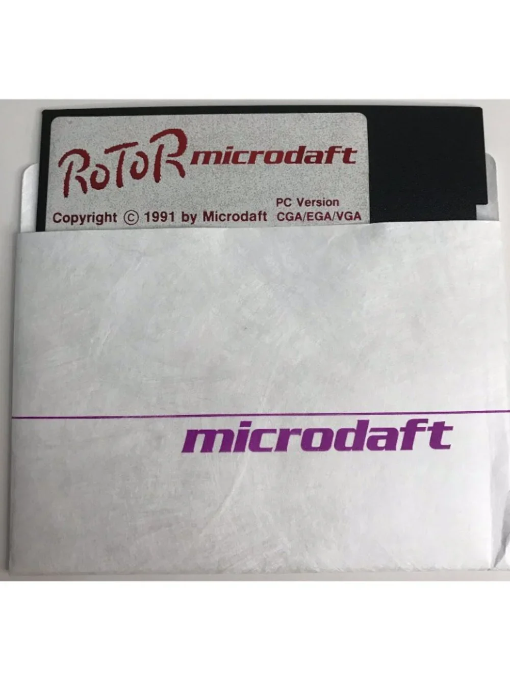 Vintage 1991 Rotor Shooter Game for PC by Microdaft 3.5